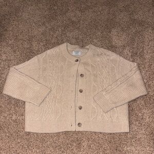 Old Navy Cream Button-Up Cardigan